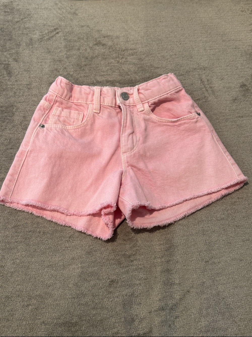 Kids Zara Pink Denim Cutoff Shorts